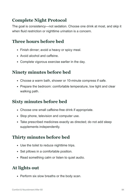 Page preview: Complete Night Protocol